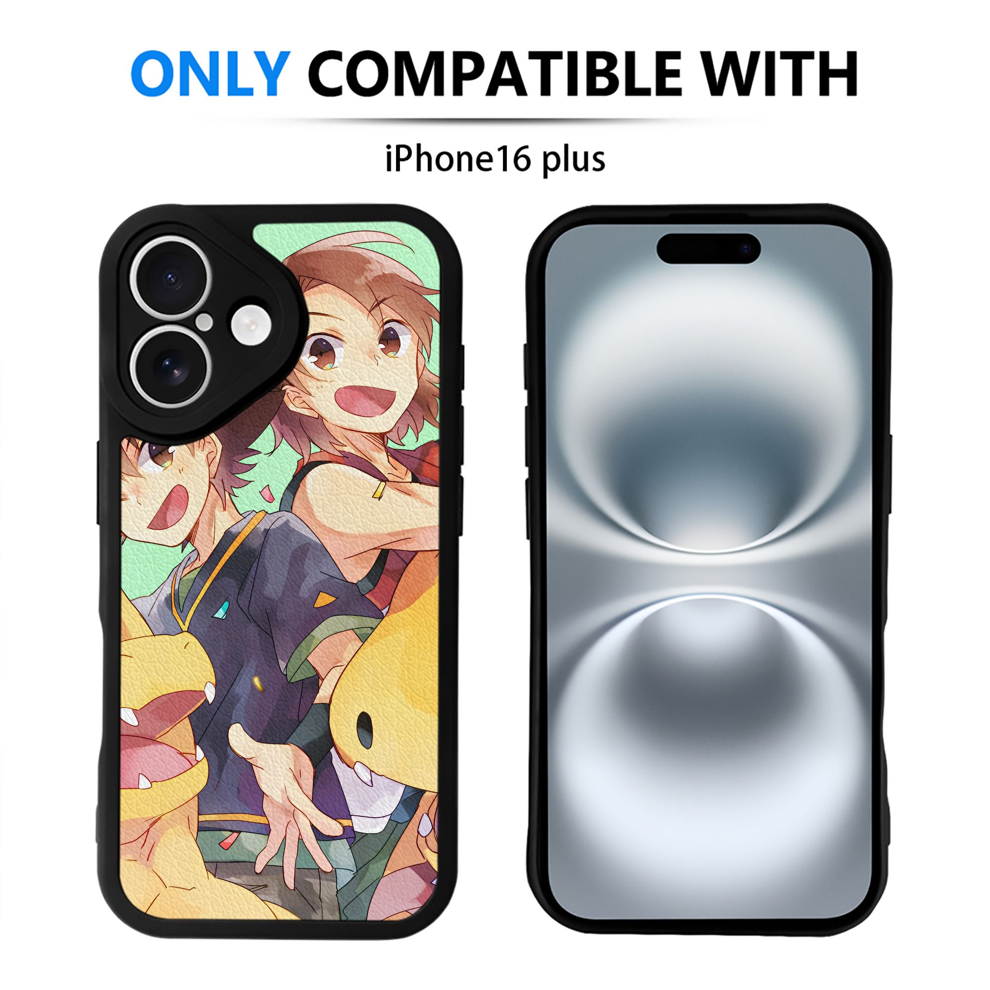（画像用） Digimon デジタルモンスター/デジモン 【iPhone 16シリーズ対応】シリコンスマホケース（レザー調） 材質：シリコン